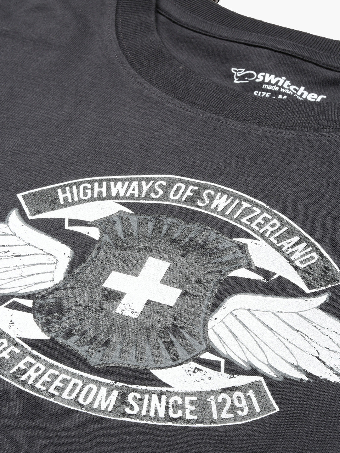 Switcher shirt Highways of Switzerland color/410 arsenic