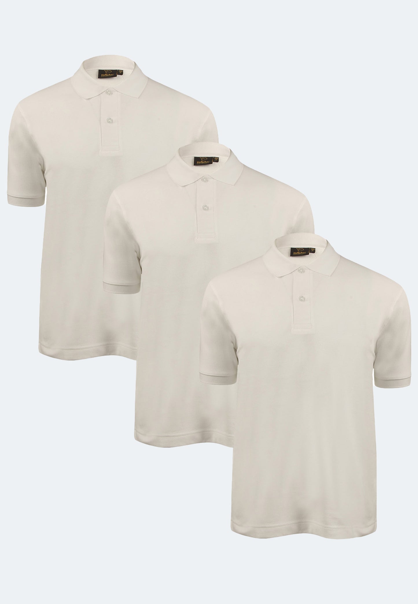 Switcher men's polo samuel color/1 blanc