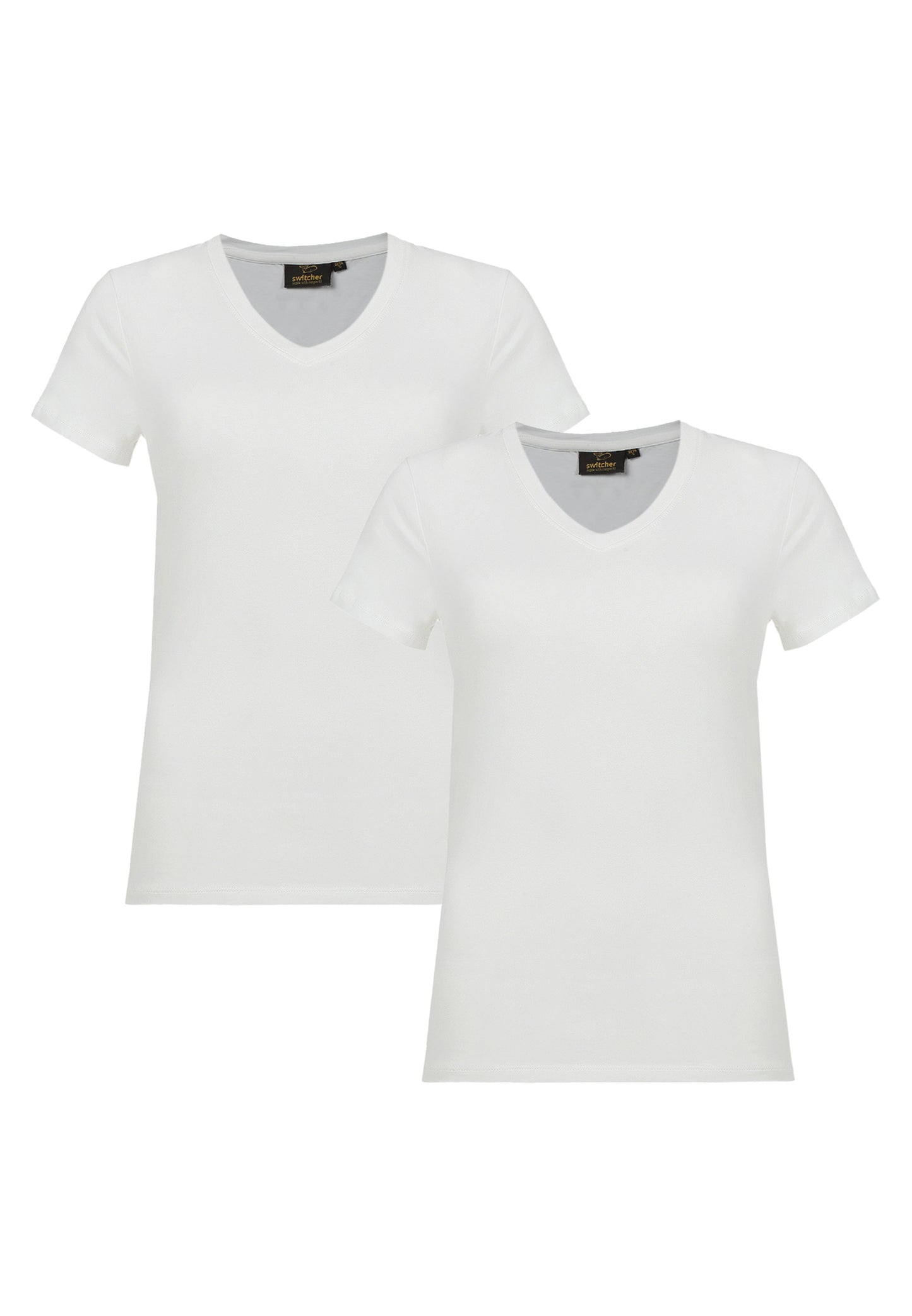 2er-Pack Stretch T-Shirt V-Neck Giorgia