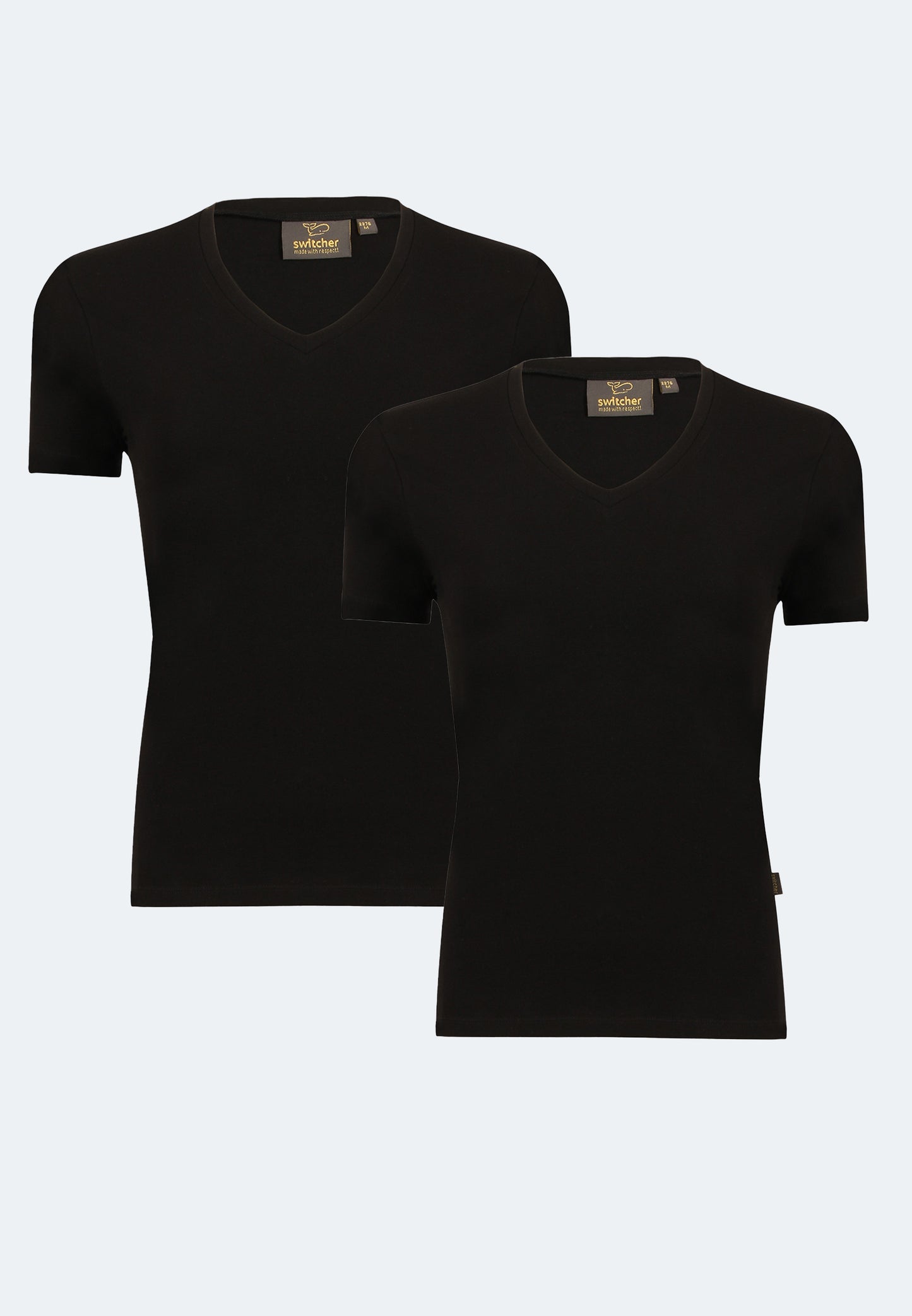 2er-Pack Stretch T-Shirt V-Neck Giorgia