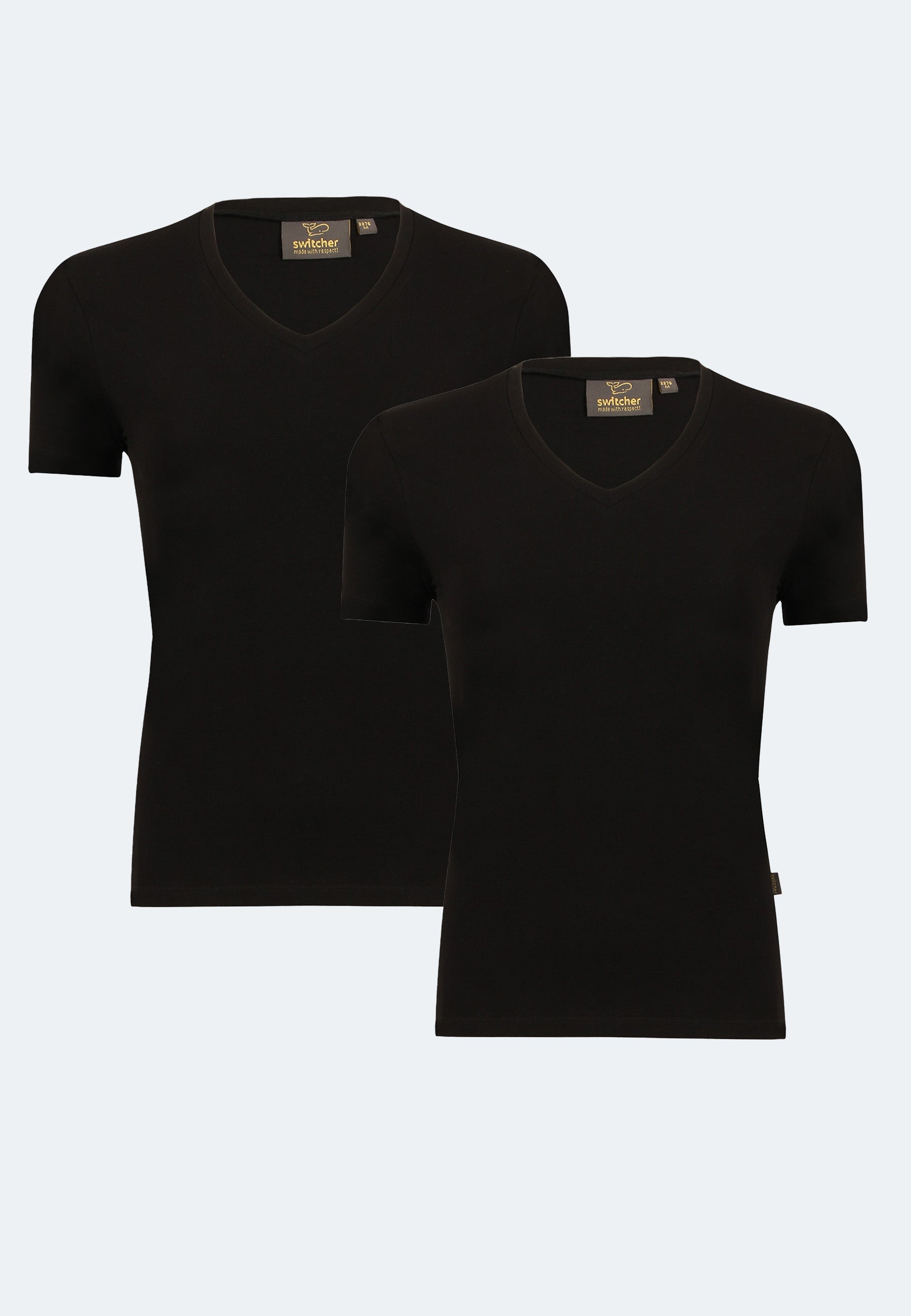 2er-Pack Stretch T-Shirt V-Neck Giorgia