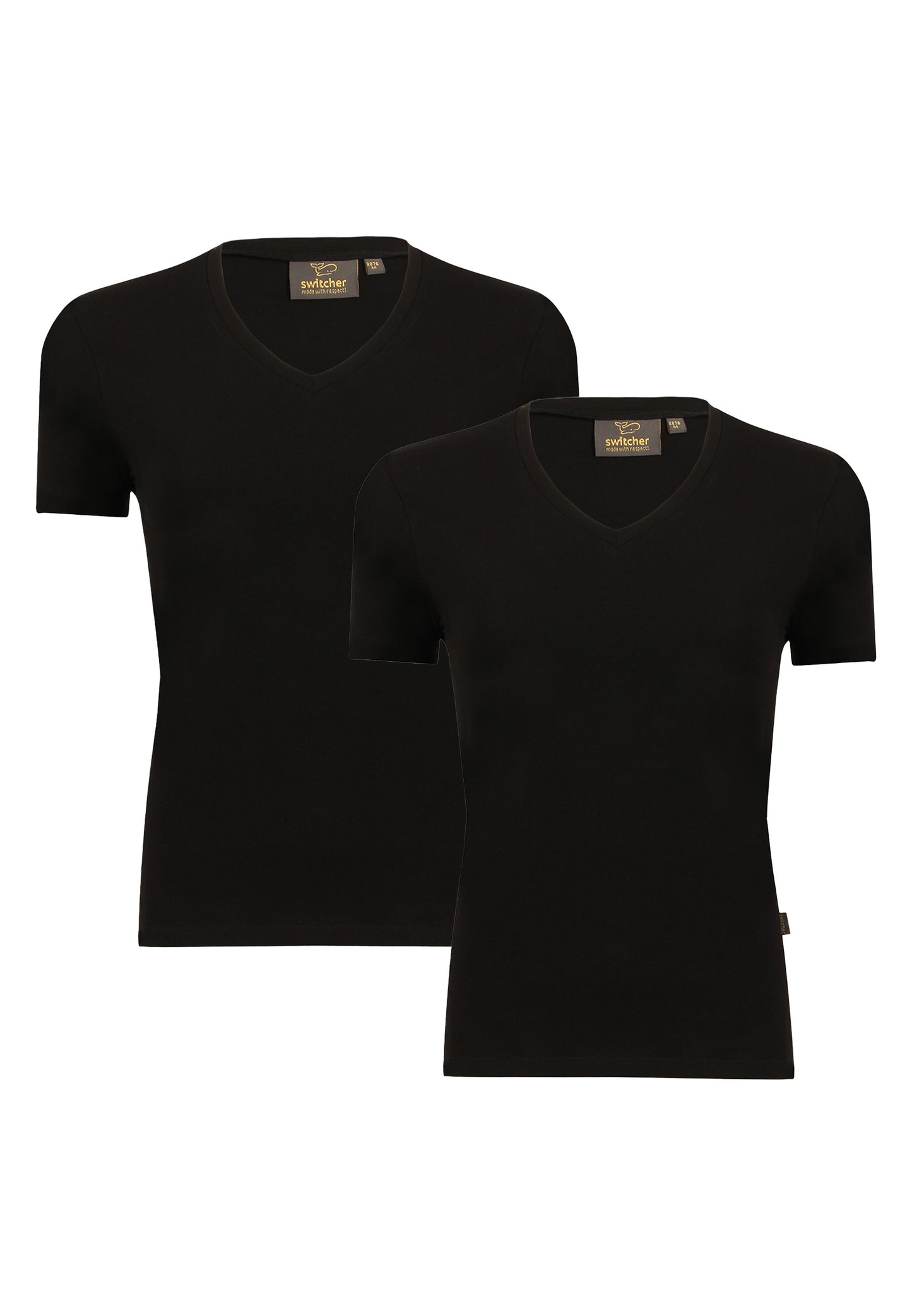 2er-Pack Stretch T-Shirt V-Neck Giorgia