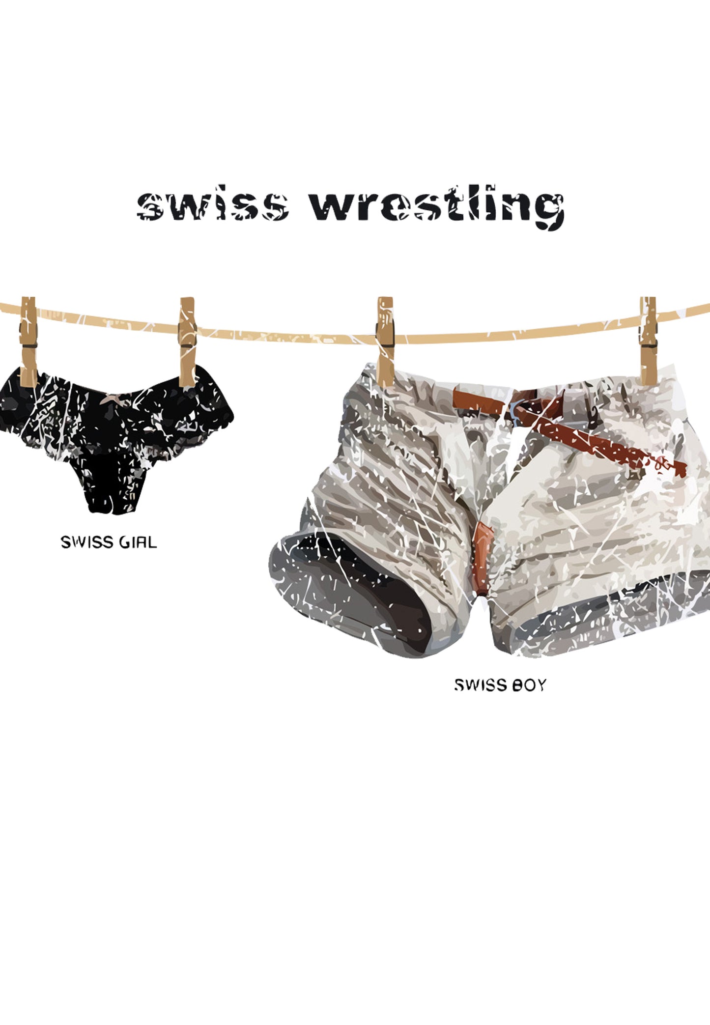 Switcher shirt Wrestling color/43 blanc chine