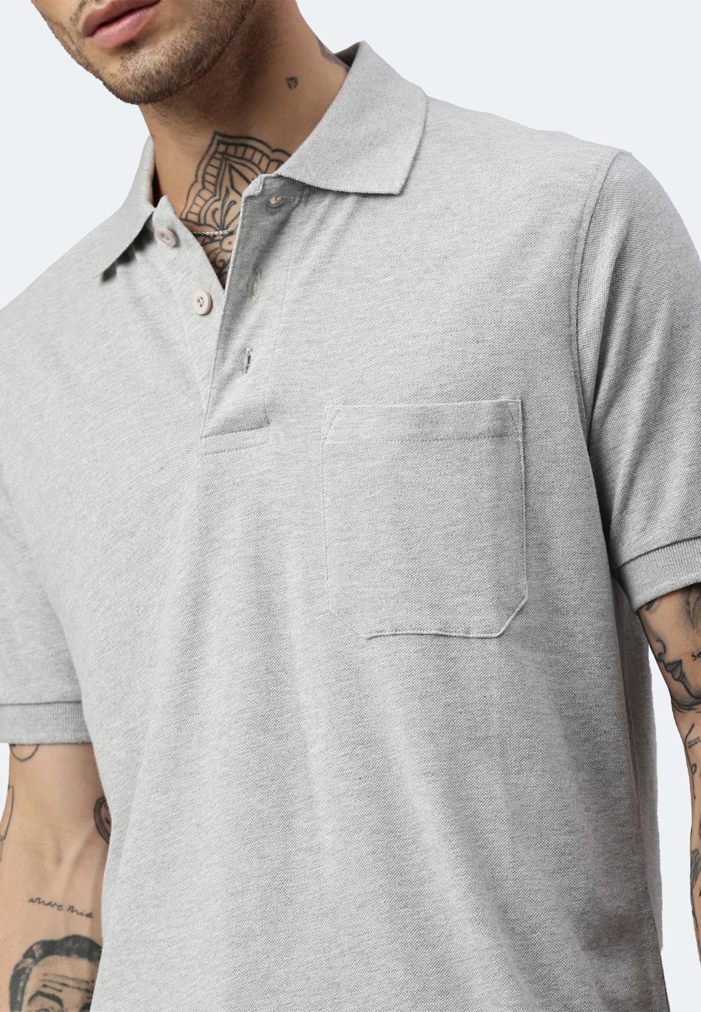 Switcher pocket polo whale color/42 gris chine
