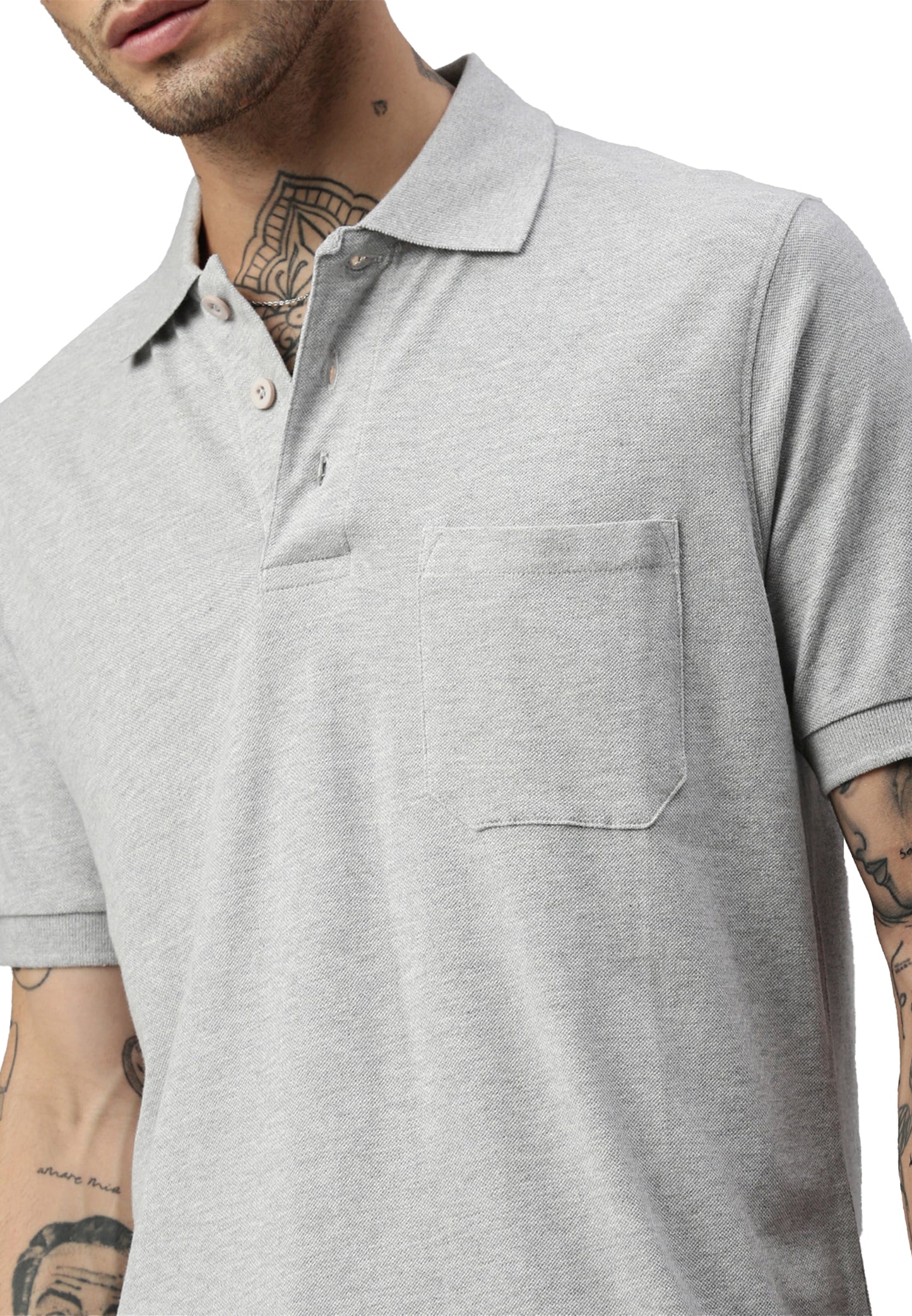 Switcher pocket polo whale color/42 gris chine