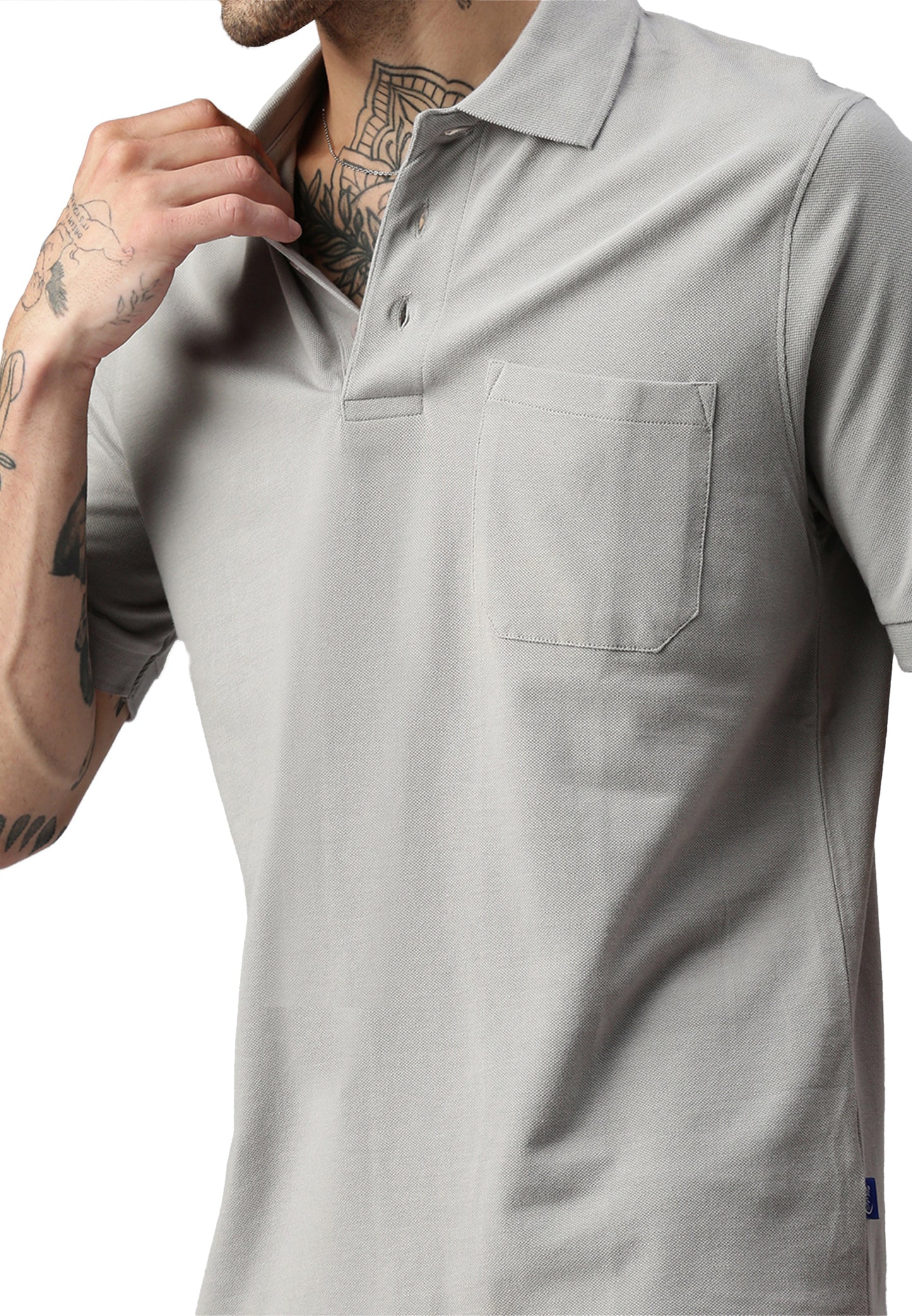 Switcher pocket polo whale color/402 gris foncé