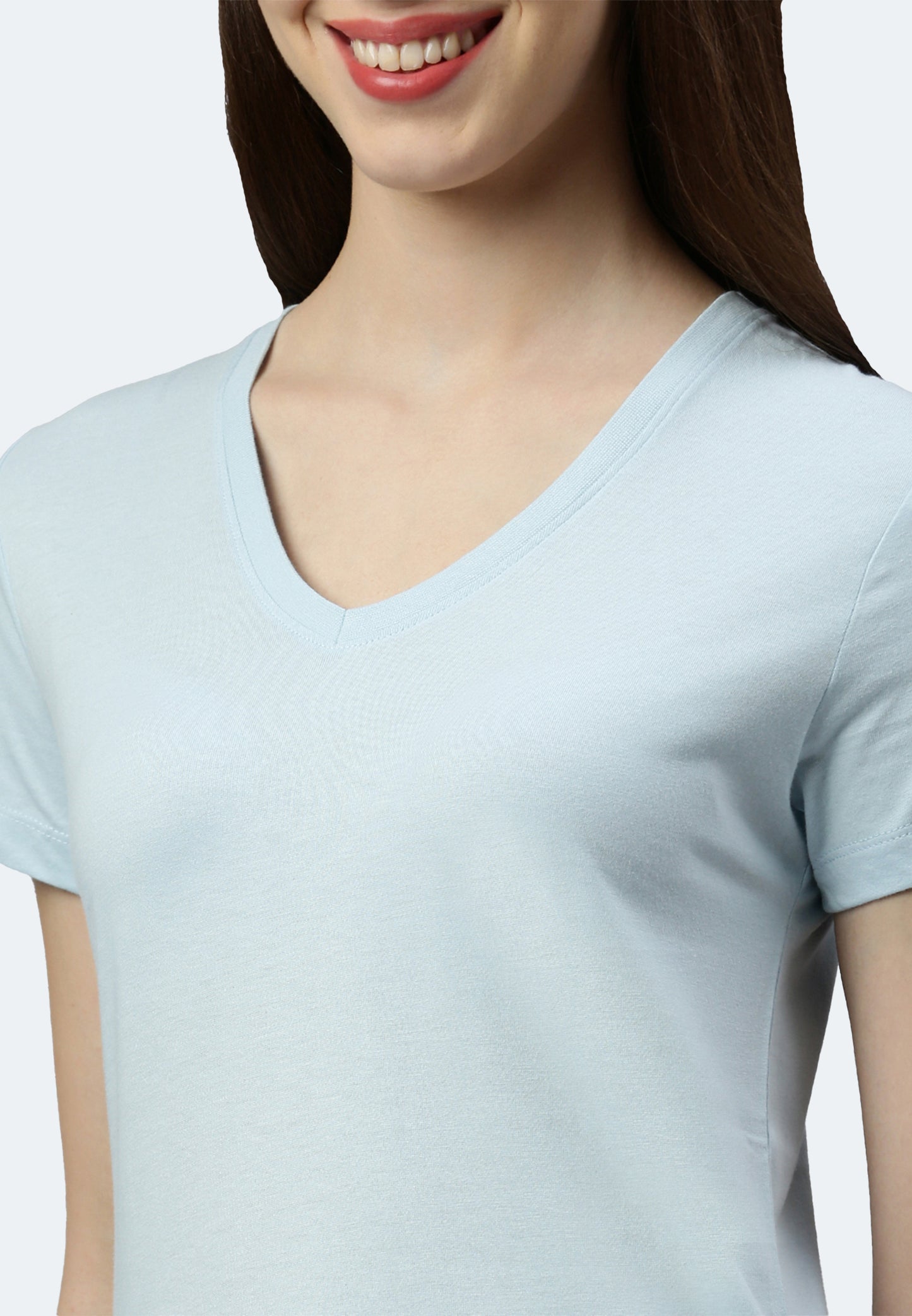 Switcher shirt Lady whale color/204 blue angel