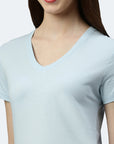 Switcher shirt Lady whale color/204 blue angel