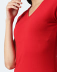 Switcher shirt Lady whale color/10 rouge
