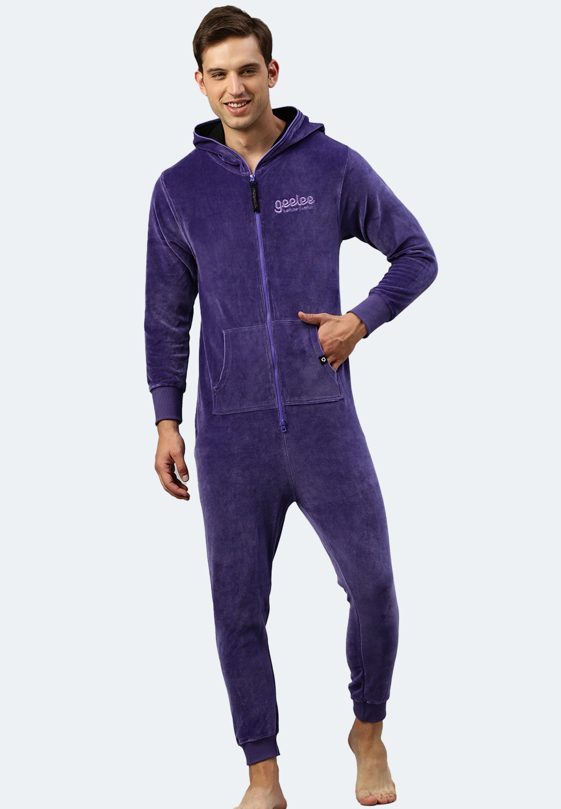 Switcher jumpsuit geeleevelvet color/734 violine