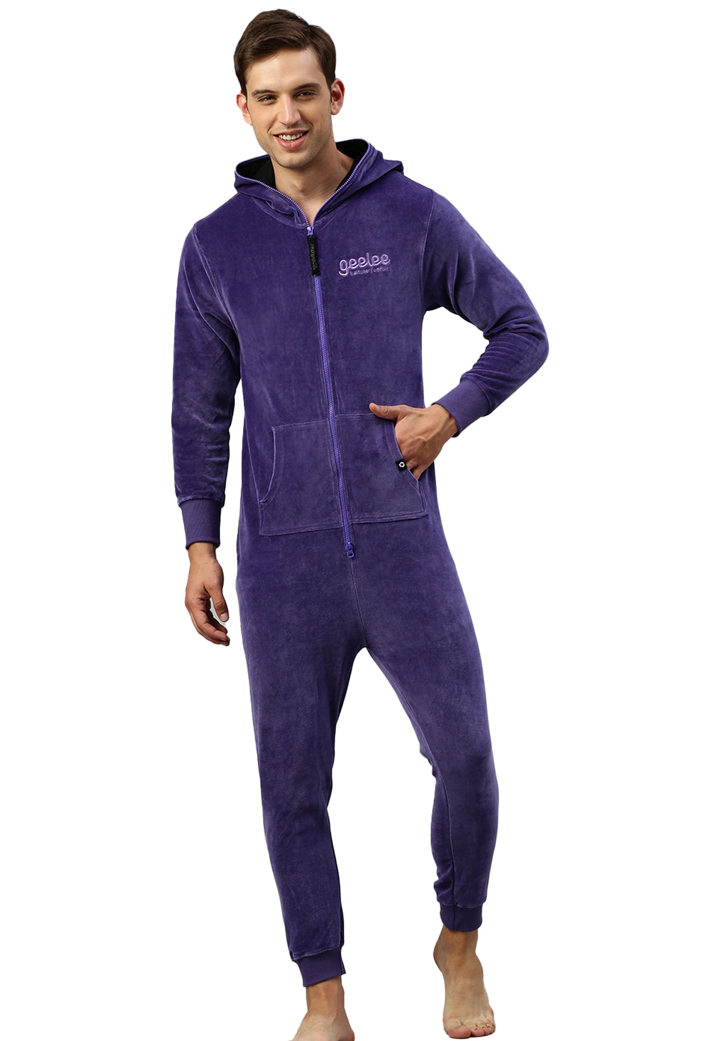 Switcher jumpsuit geeleevelvet color/734 violine