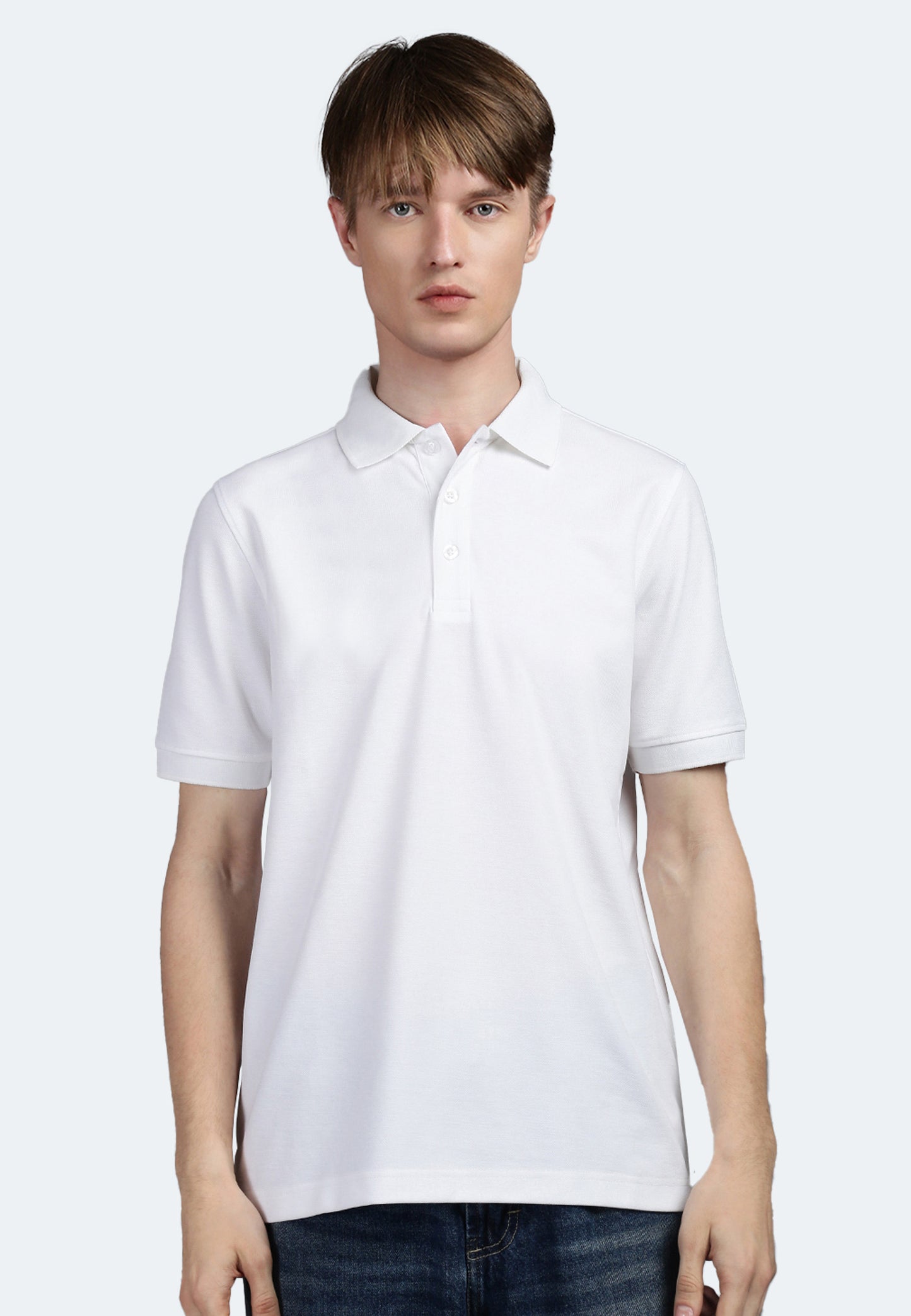 Switcher men's polo sammy color/1 blanc