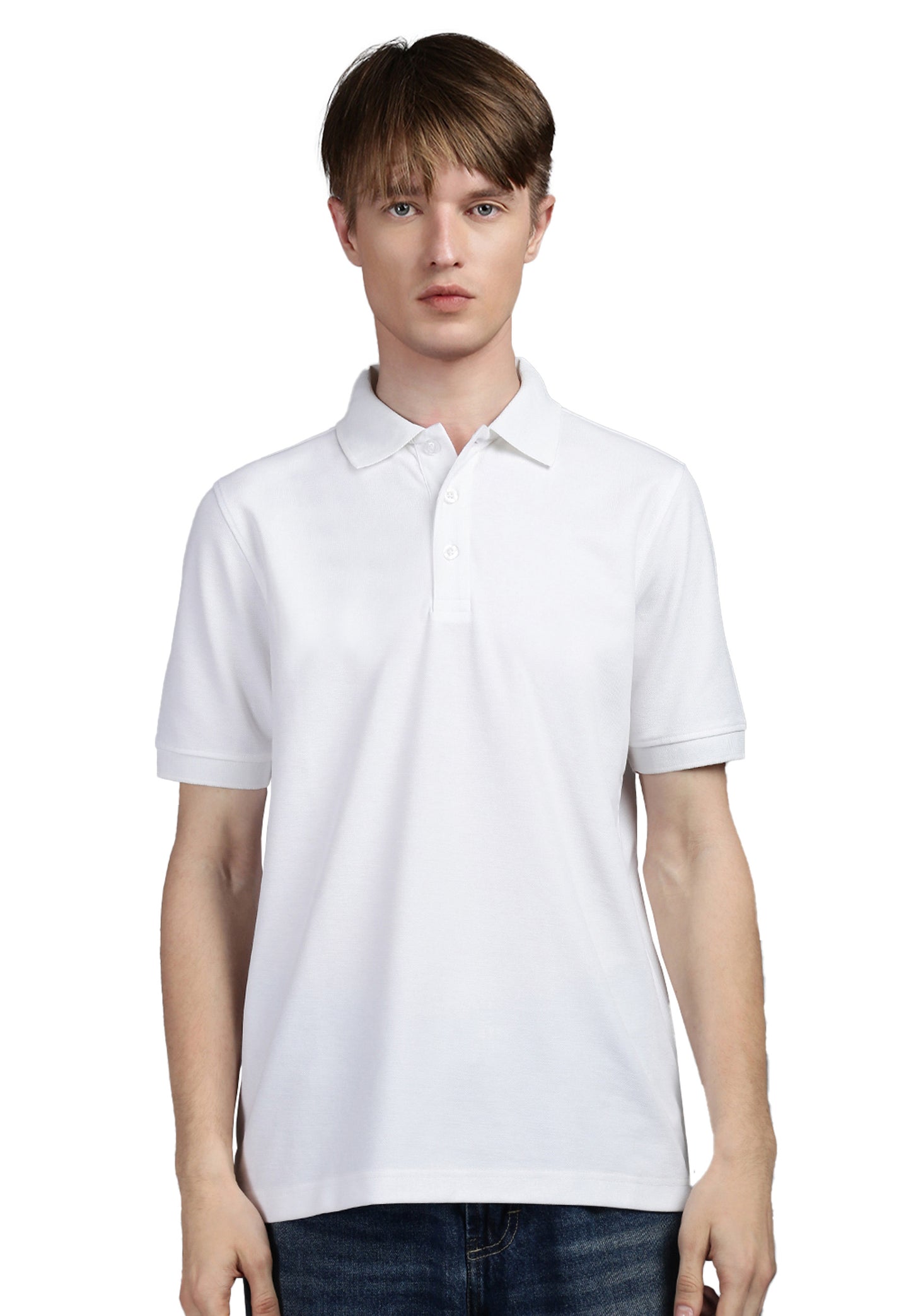 Switcher men's polo sammy color/1 blanc