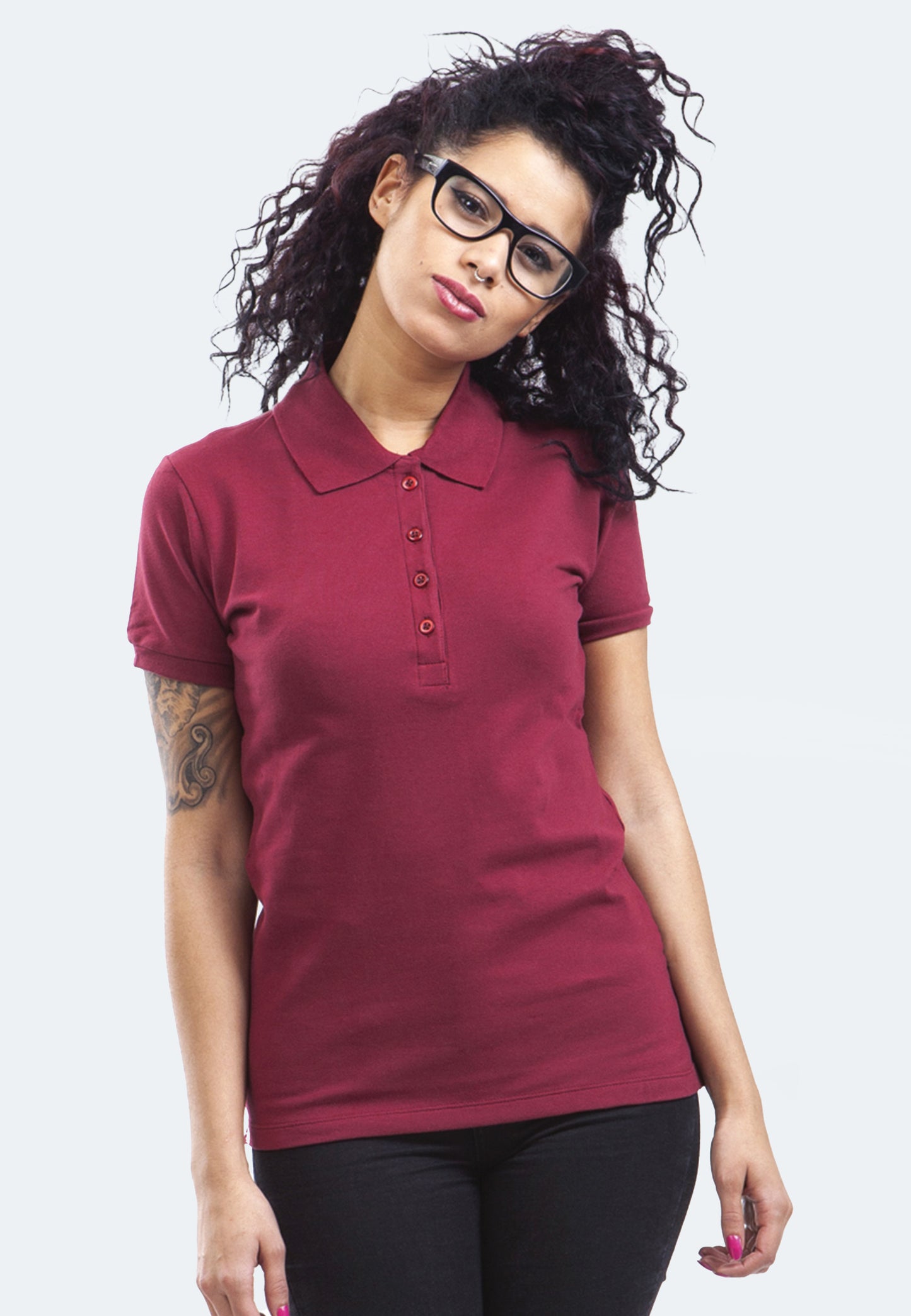 Switcher Lady polo stacy color/158 burgundy