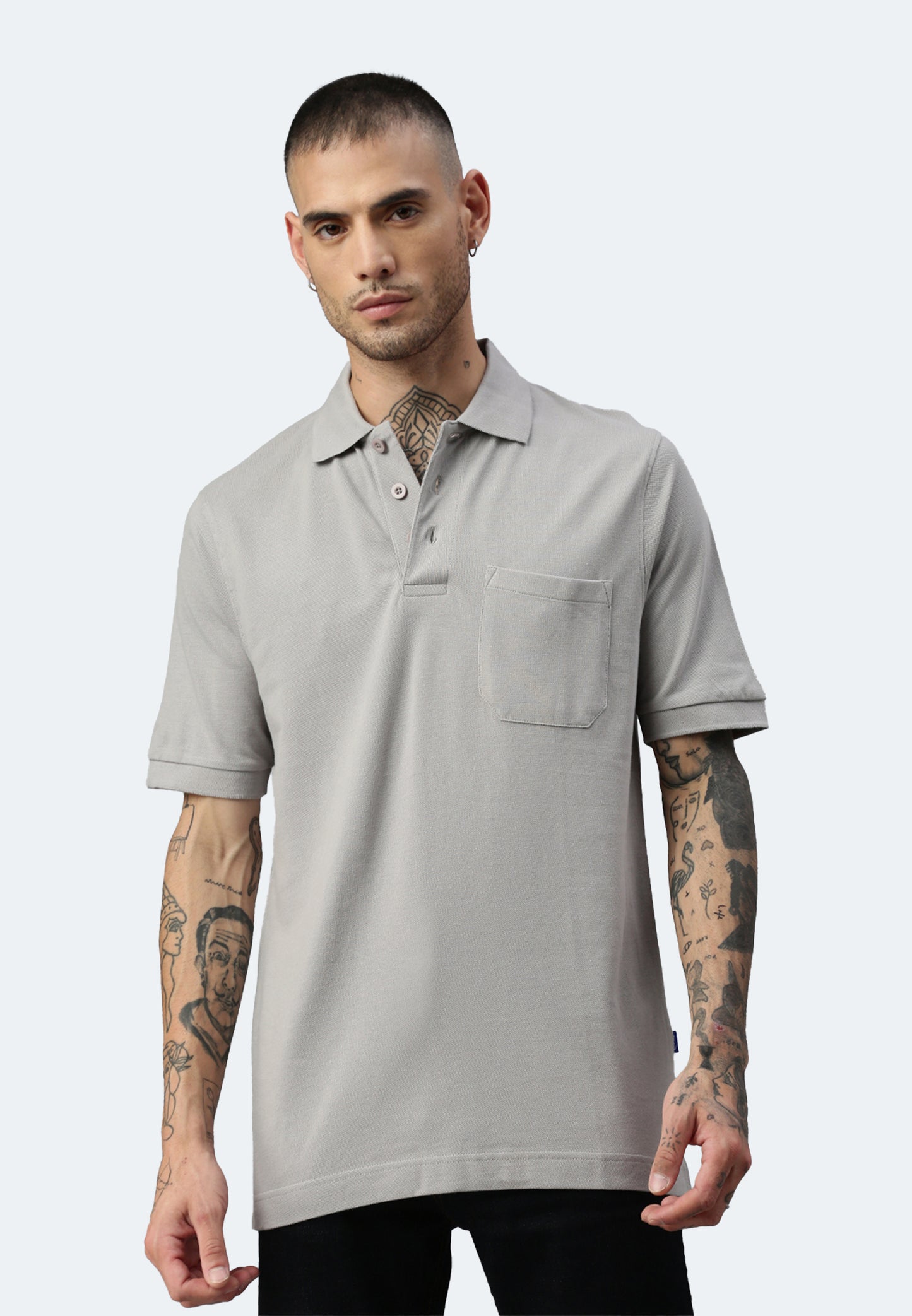 Switcher pocket polo whale color/402 gris foncé