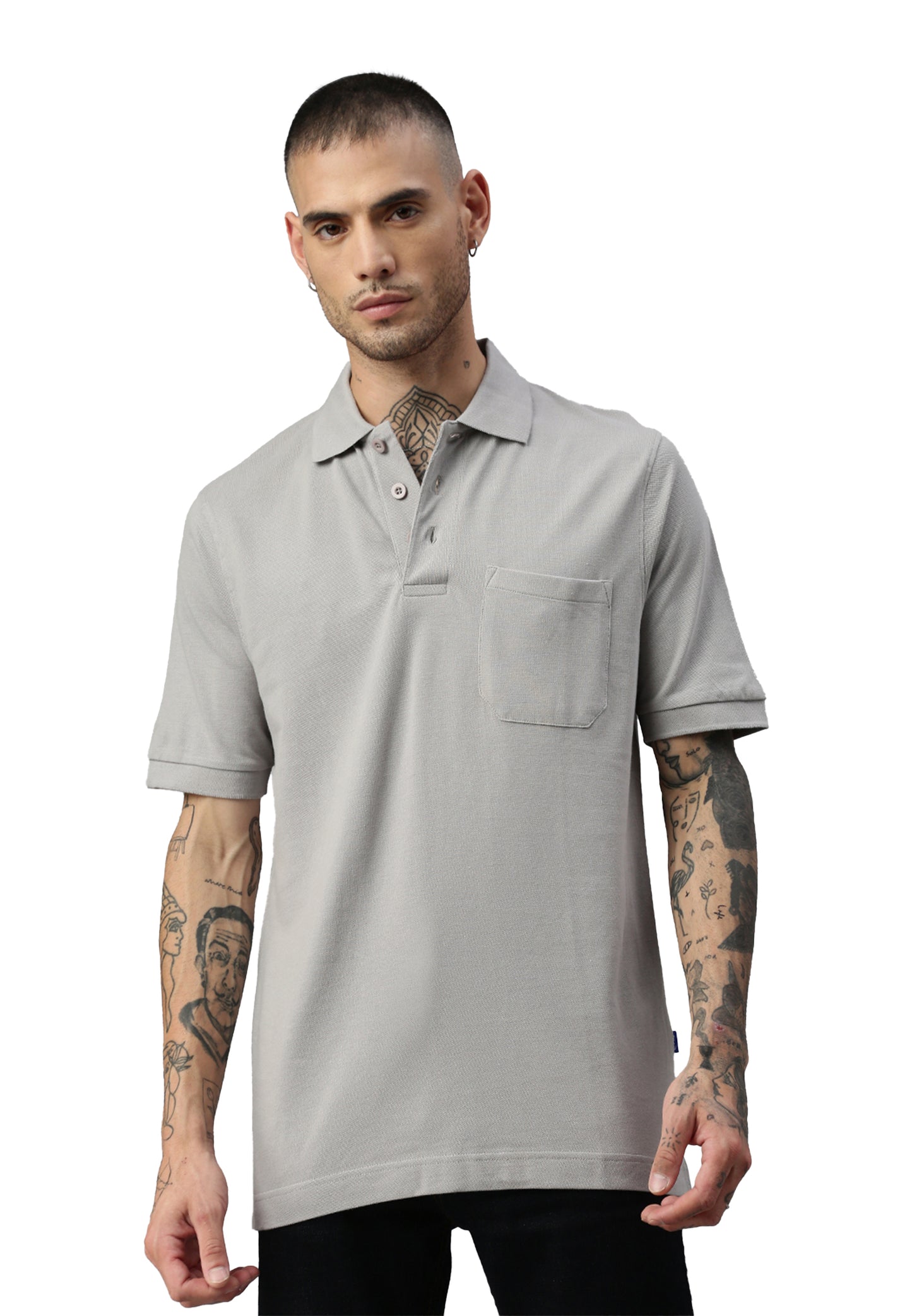 Switcher pocket polo whale color/402 gris foncé