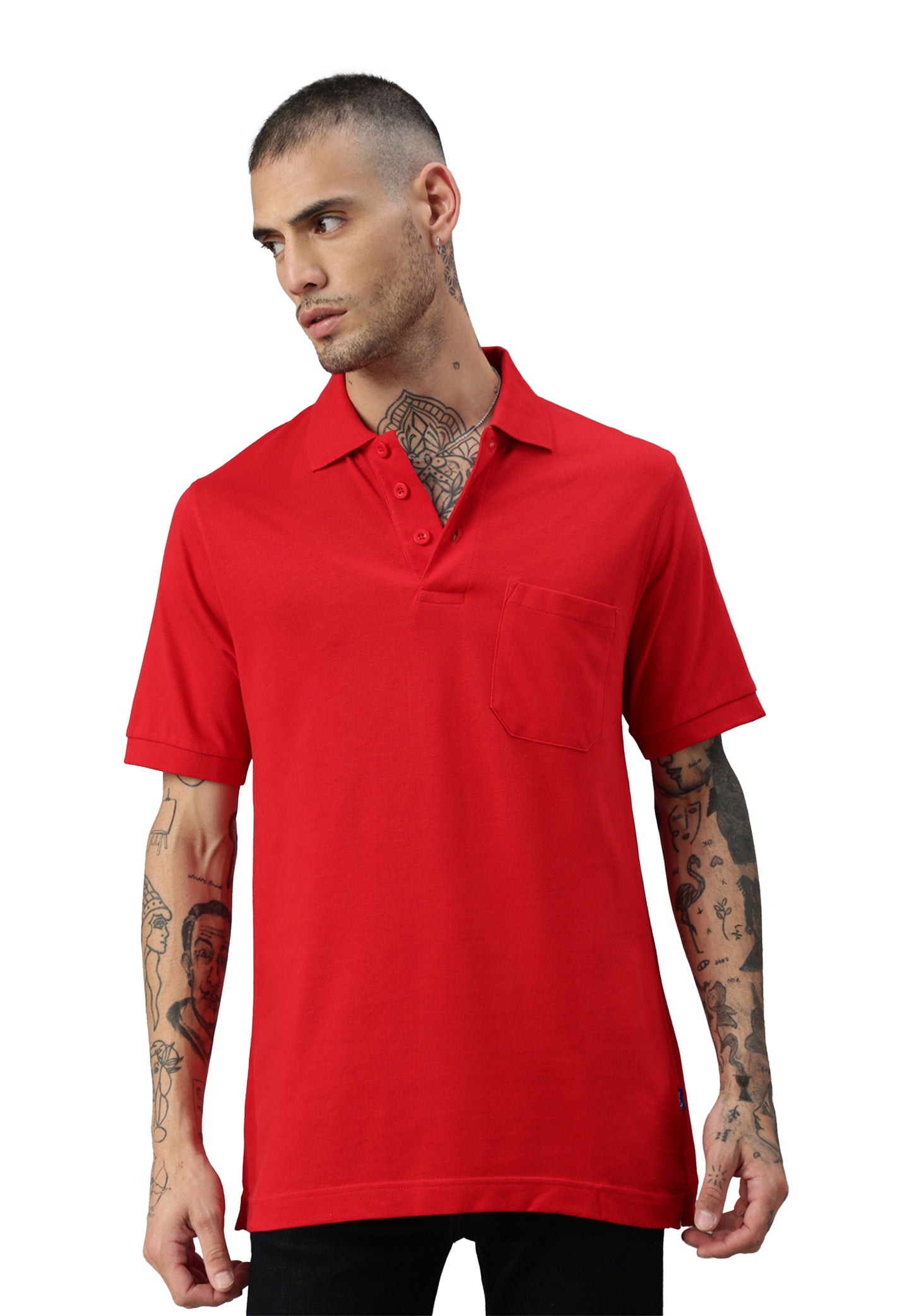 Switcher pocket polo whale color/10 rouge