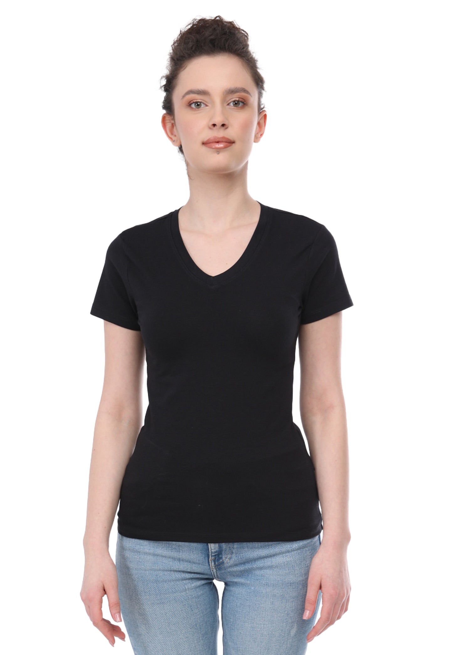 2er-Pack Stretch T-Shirt V-Neck Giorgia