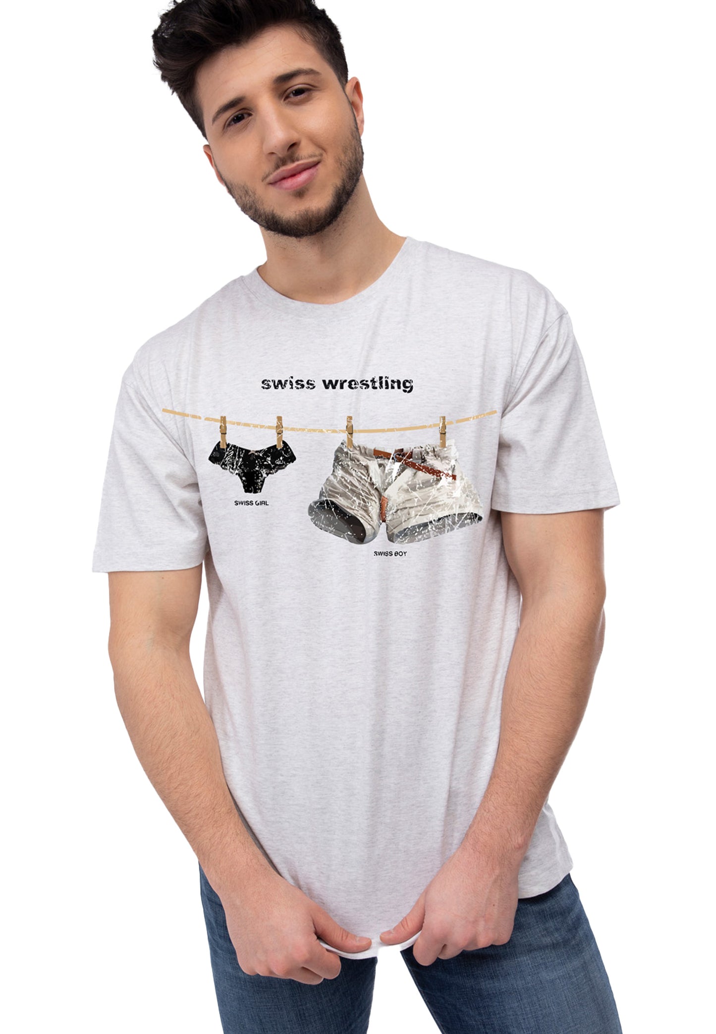 Switcher shirt Wrestling color/43 blanc chine