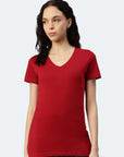 Switcher shirt Lady whale color/107 ketchup