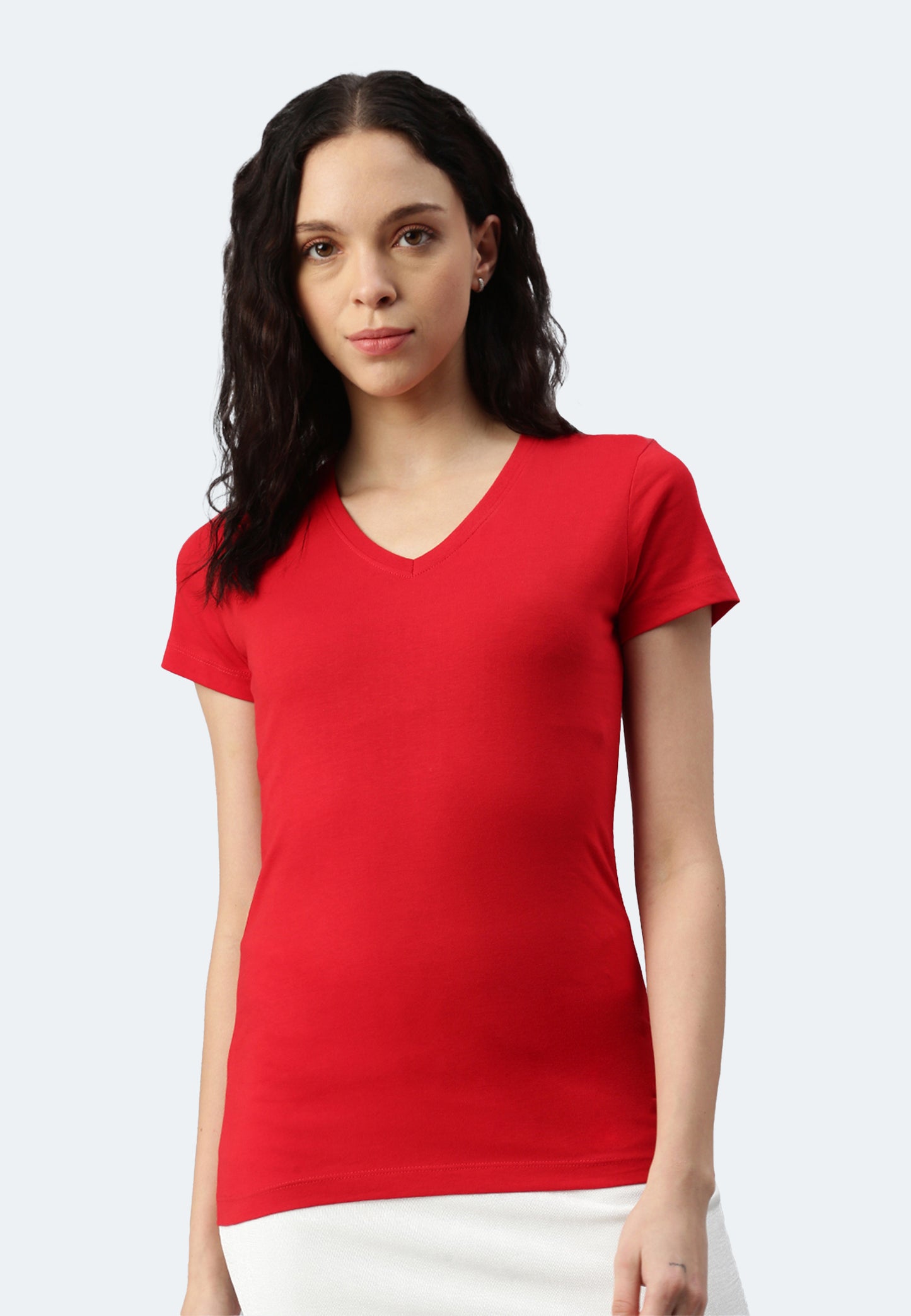 Switcher shirt Lady whale color/10 rouge