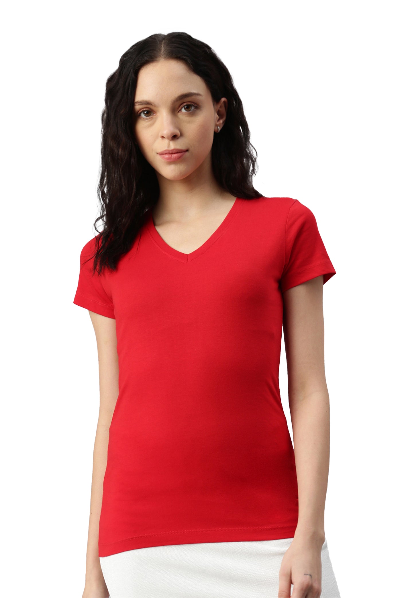 Switcher shirt Lady whale color/10 rouge