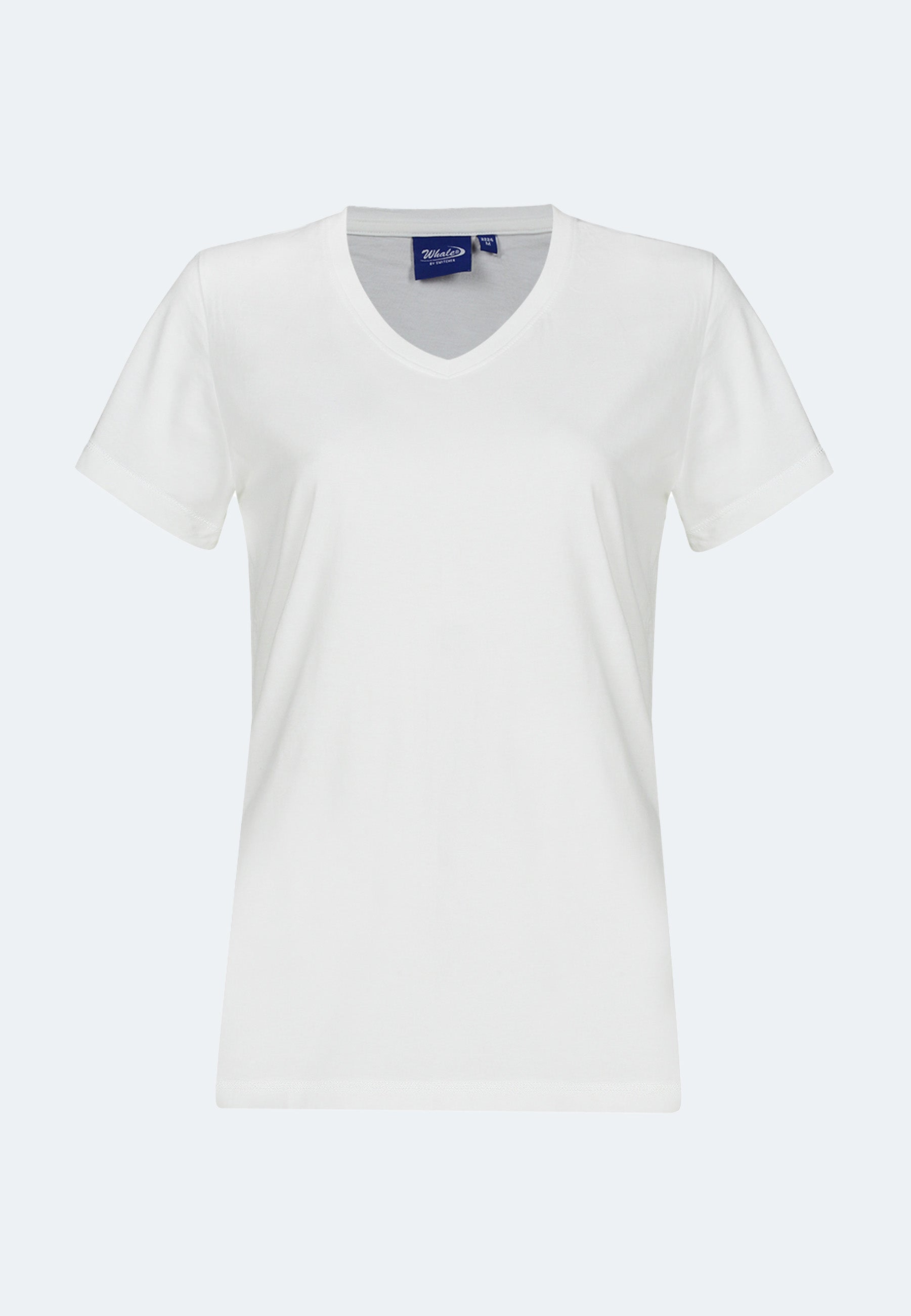 Damen V-Neck T-Shirt Whale