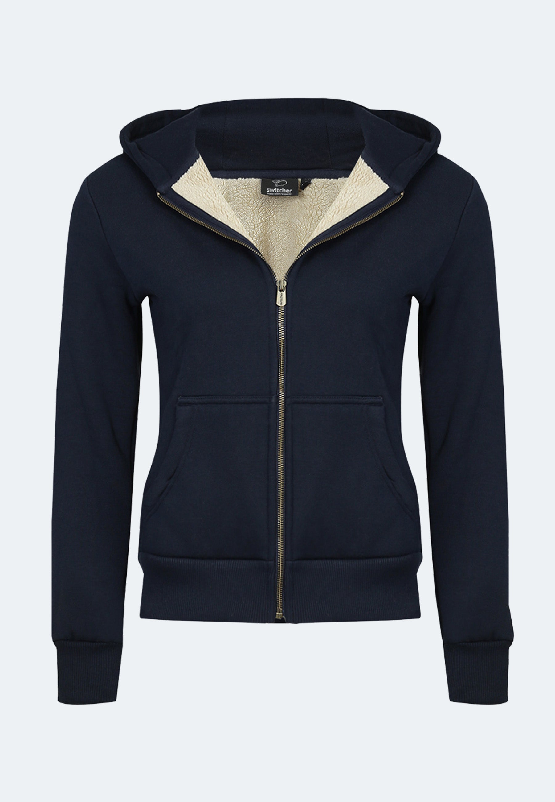 Damen Sherpa Hoodie Grimentz