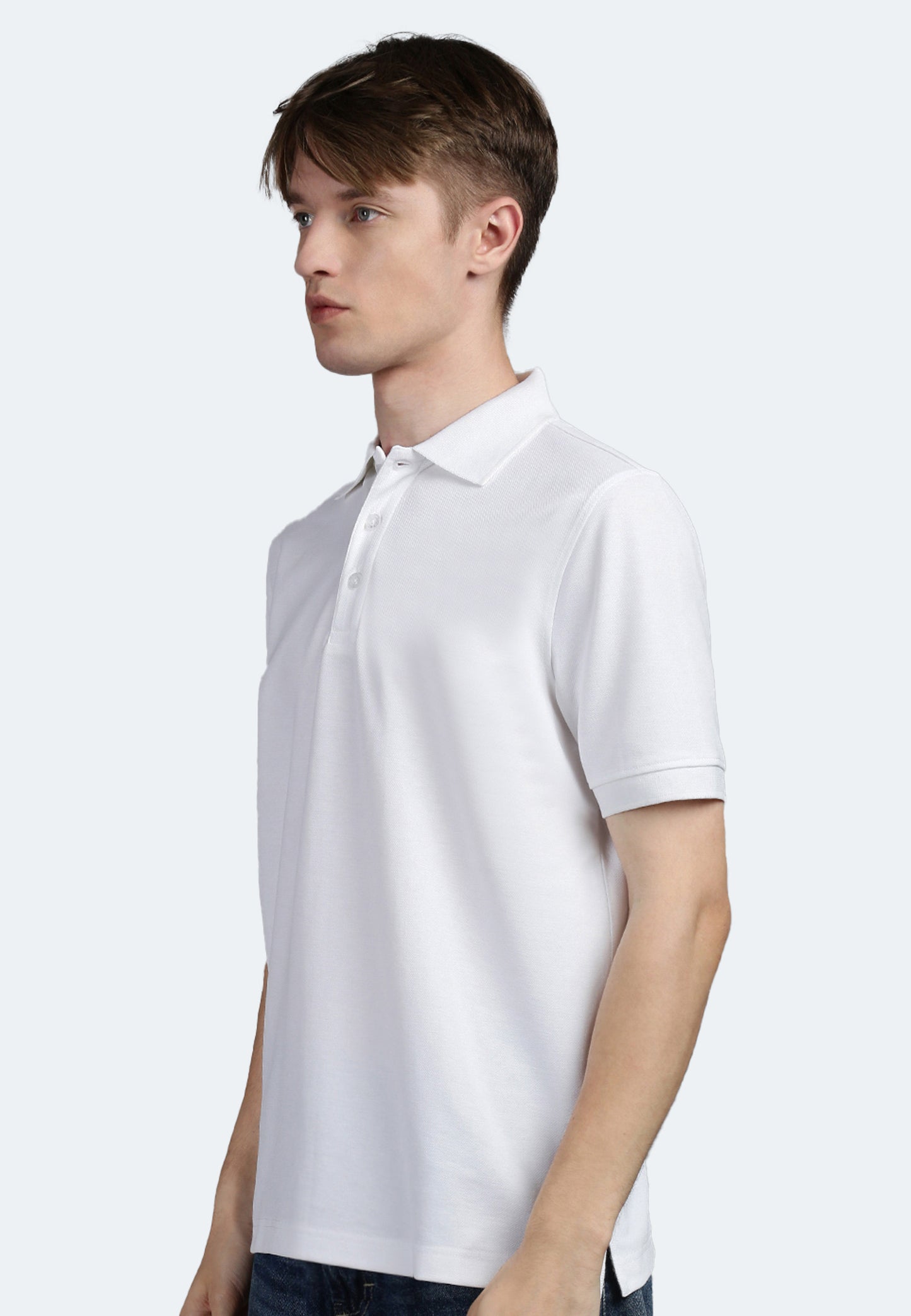 Switcher men's polo sammy color/1 blanc