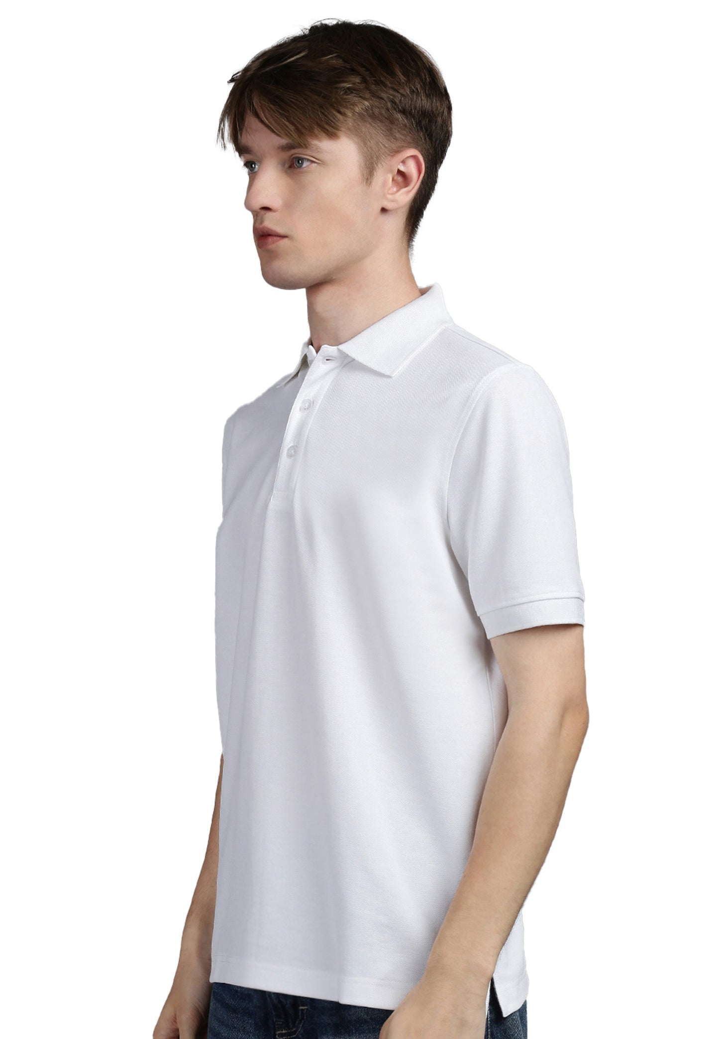 Switcher men's polo sammy color/1 blanc