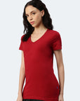 Switcher shirt Lady whale color/107 ketchup