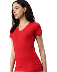 Switcher shirt Lady whale color/10 rouge