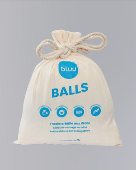 Bluu Trocknerbälle (4 Bälle)