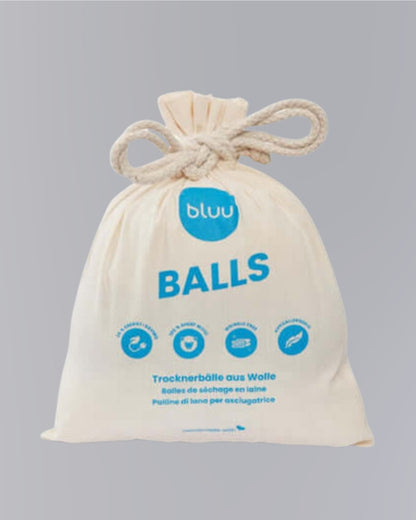 Bluu Trocknerbälle (4 Bälle)
