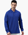 Langarm Baumwoll Piqué Poloshirt Ralph 4907