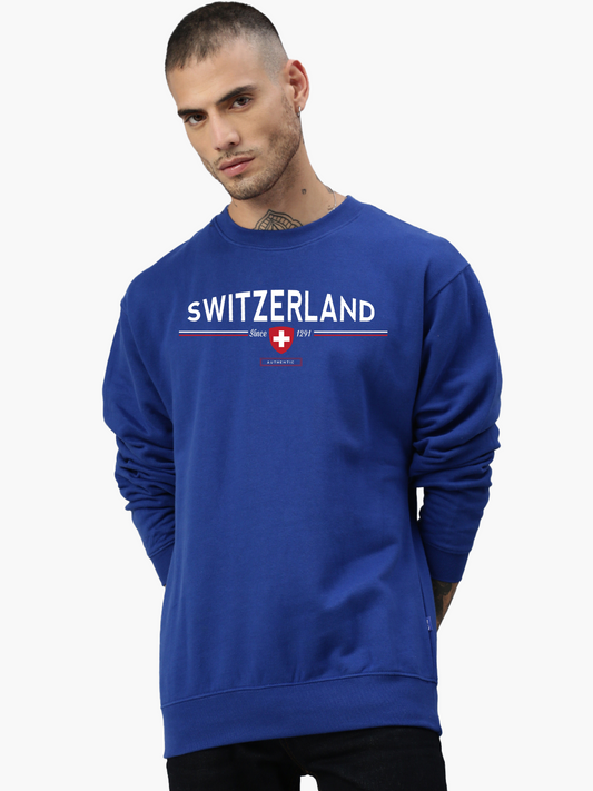 Switcher sweatshirt switzerland color/259 ocean