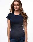 Ripp T-Shirt-T-Shirt-Women-Nevy Blue-Organic Cotton-Round-Neckline-Switcher