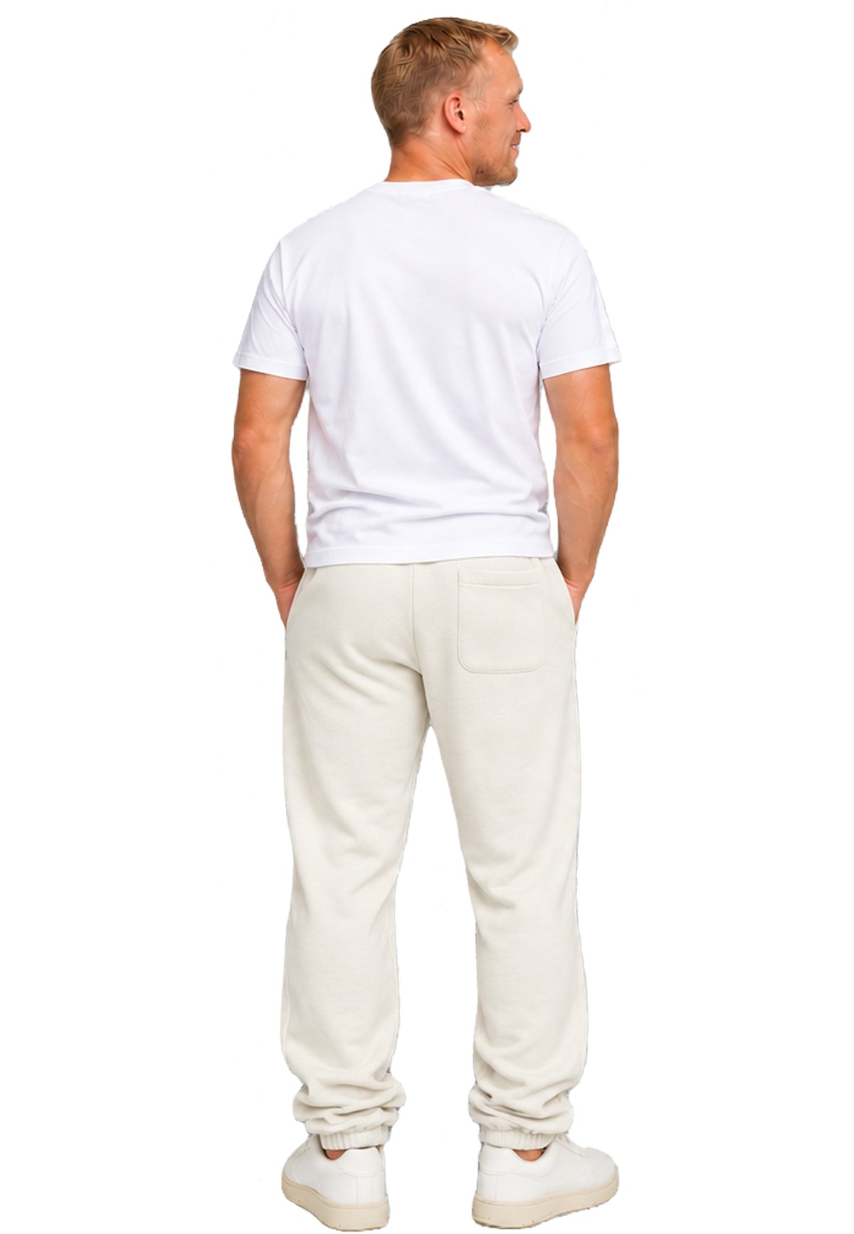 Pantaloni della tuta Switcher, colore Jan/603, bianco nuvola