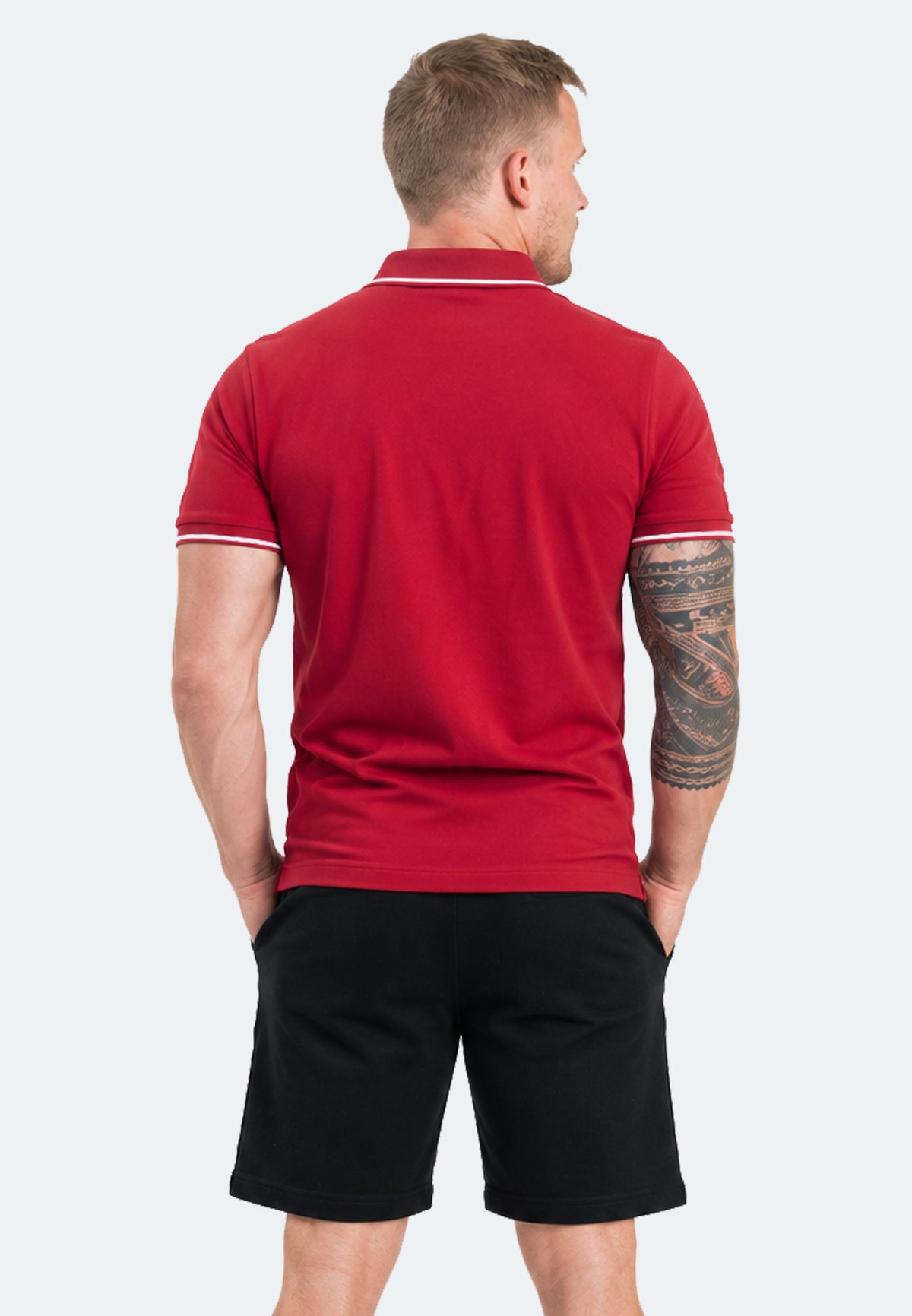 Switcher men's polo ben color/158 burgundy