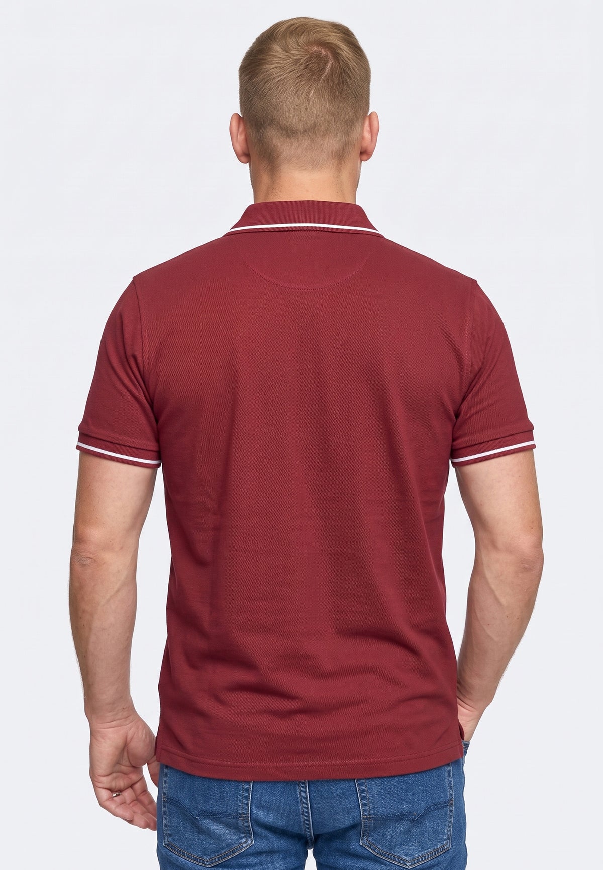 Switcher men's polo ben color/158 burgundy
