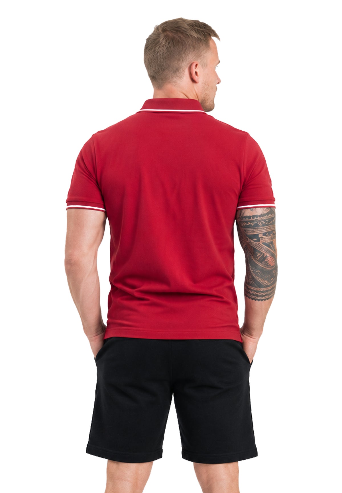 Switcher men's polo ben color/158 burgundy