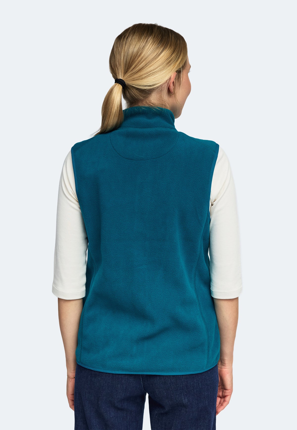 Gilet in pile da donna Switcher, modello New Helsinki, colore 245 petrolio