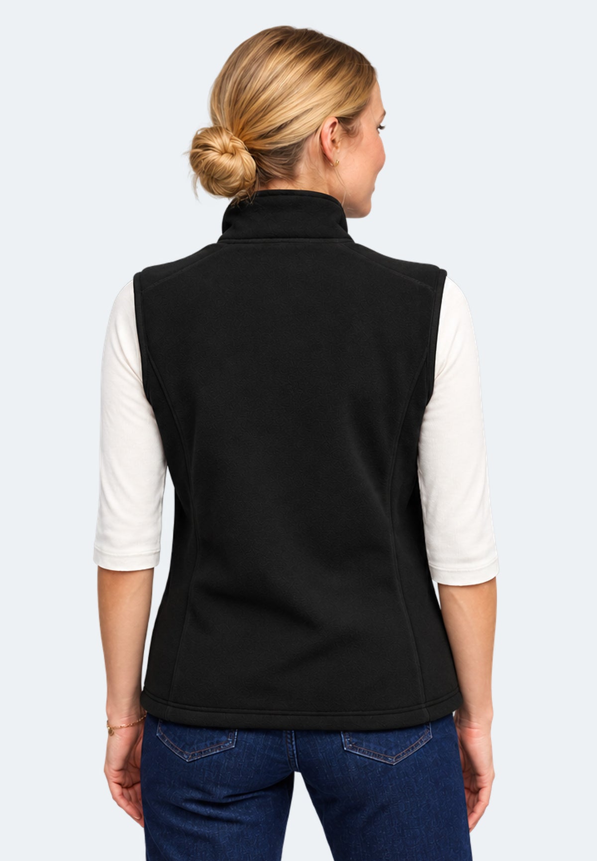 Gilet in pile da donna Switcher, modello New Helsinki, colore 40 noir