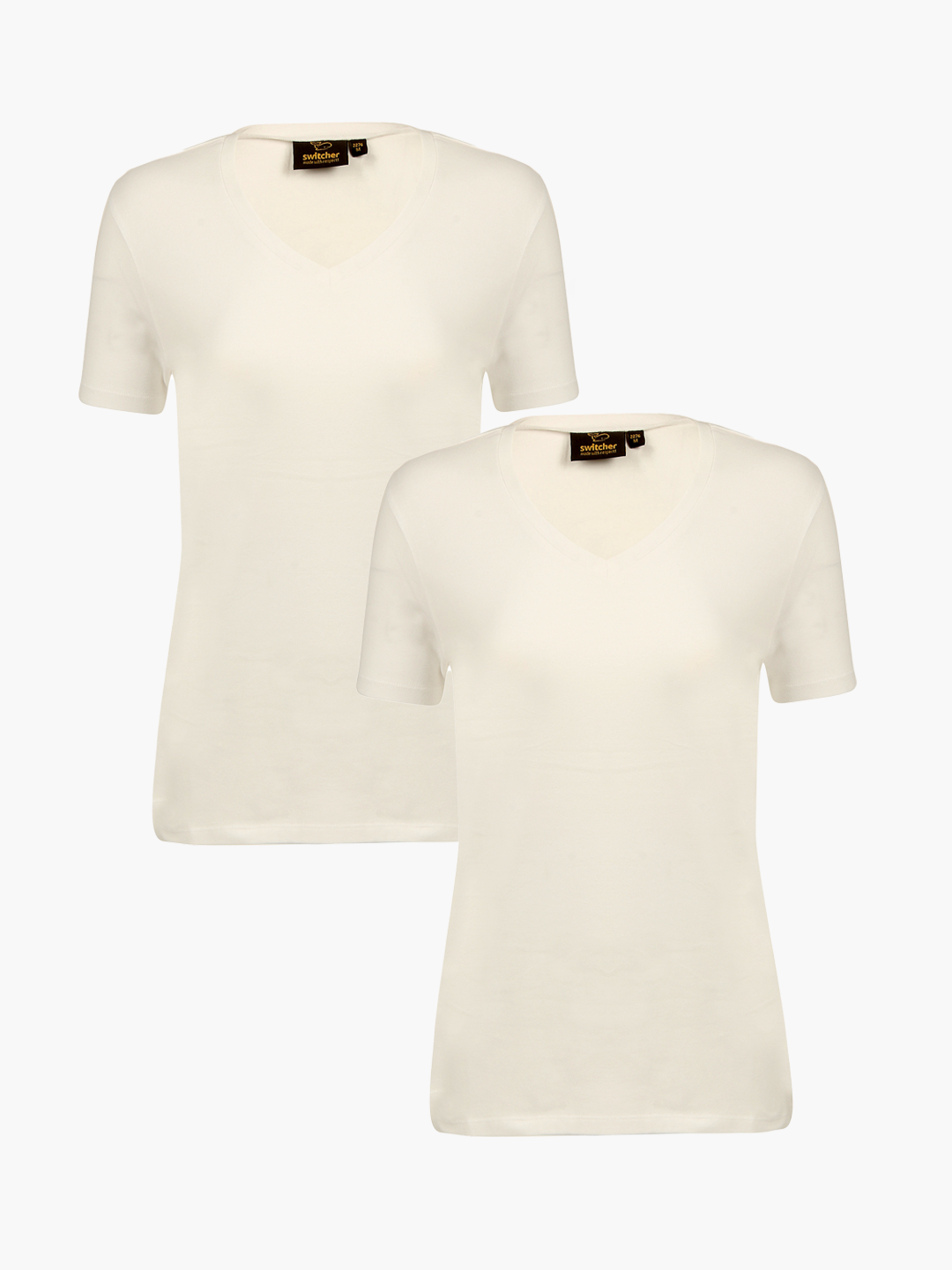 2er-Pack Stretch T-Shirt V-Neck Giorgia 2276