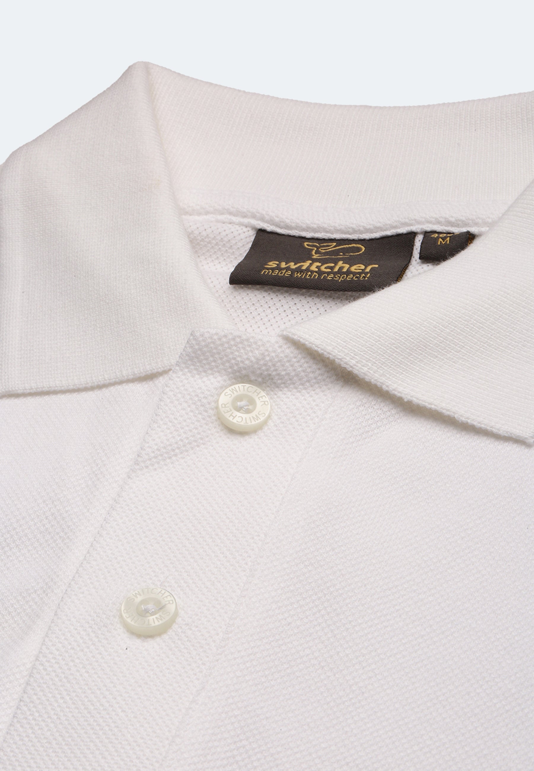 Switcher men's polo samuel color/1 blanc