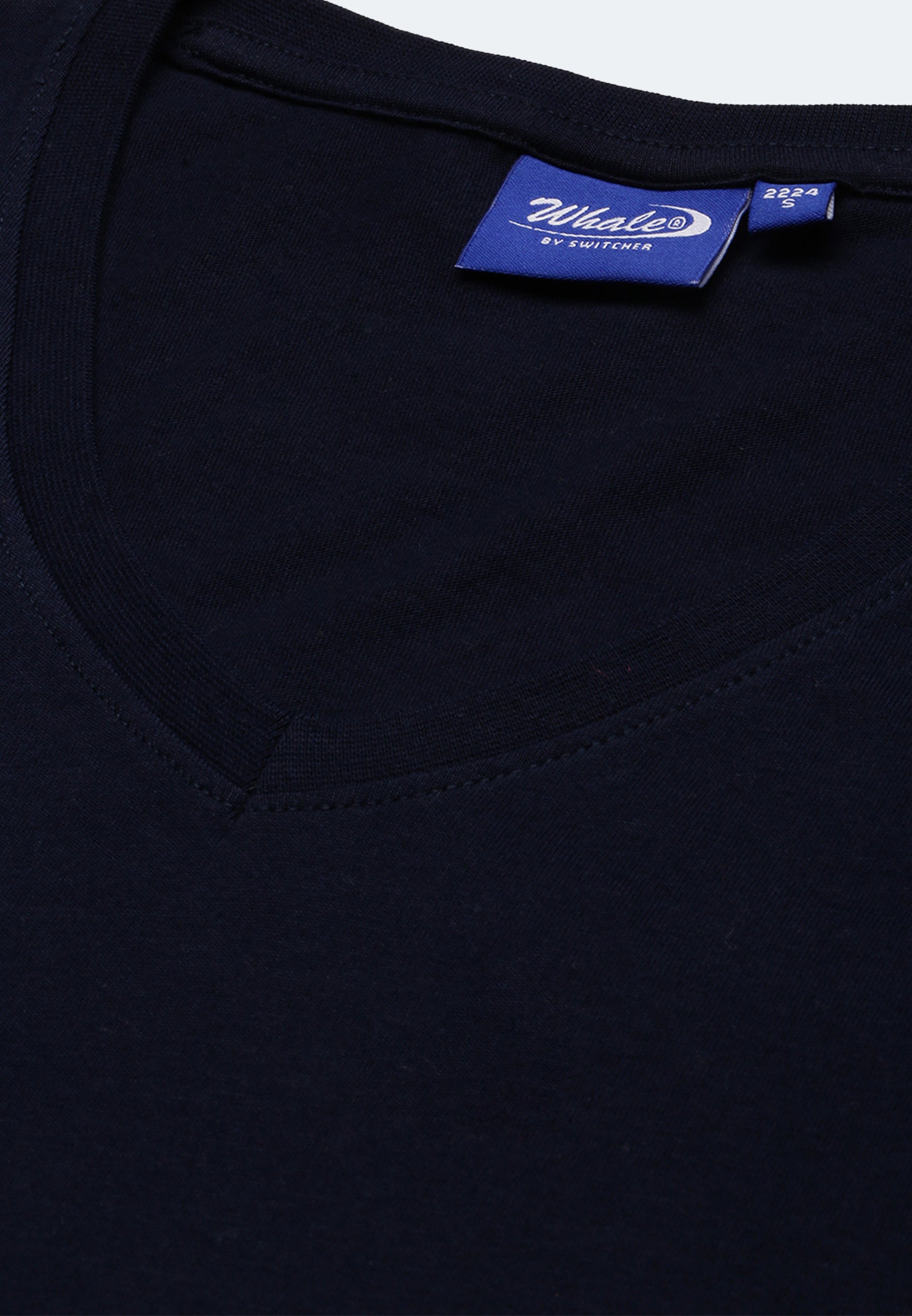 Switcher shirt Lady whale color/20 marine