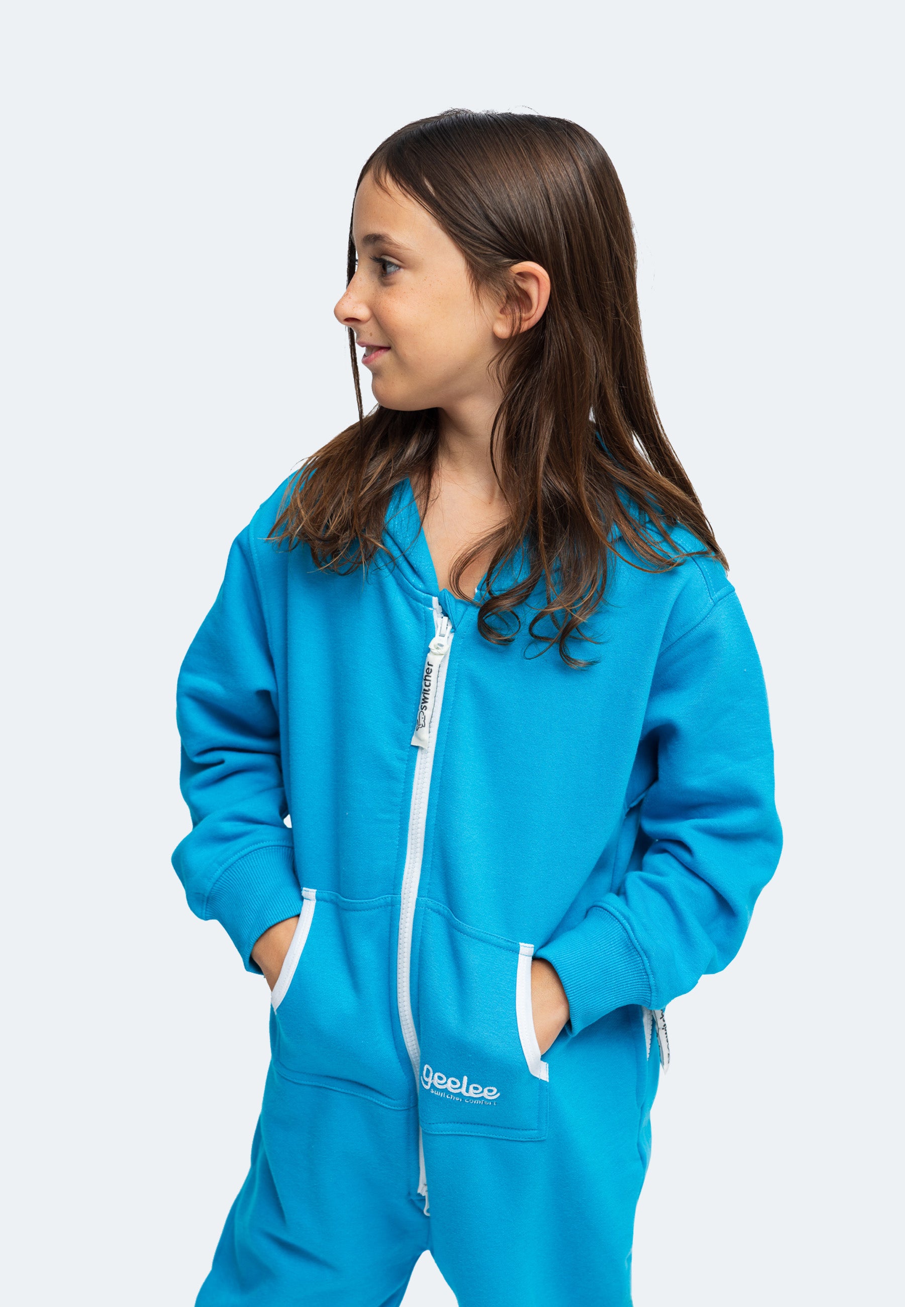 Switcher jumpsuit geelee kids jumpsuit color/288 blue bay