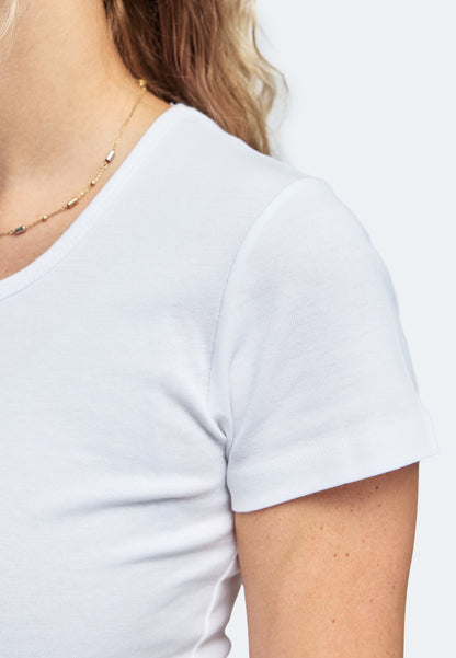 2850 Sally – Nachhaltiges Damen Rib T-Shirt mit Rundhals