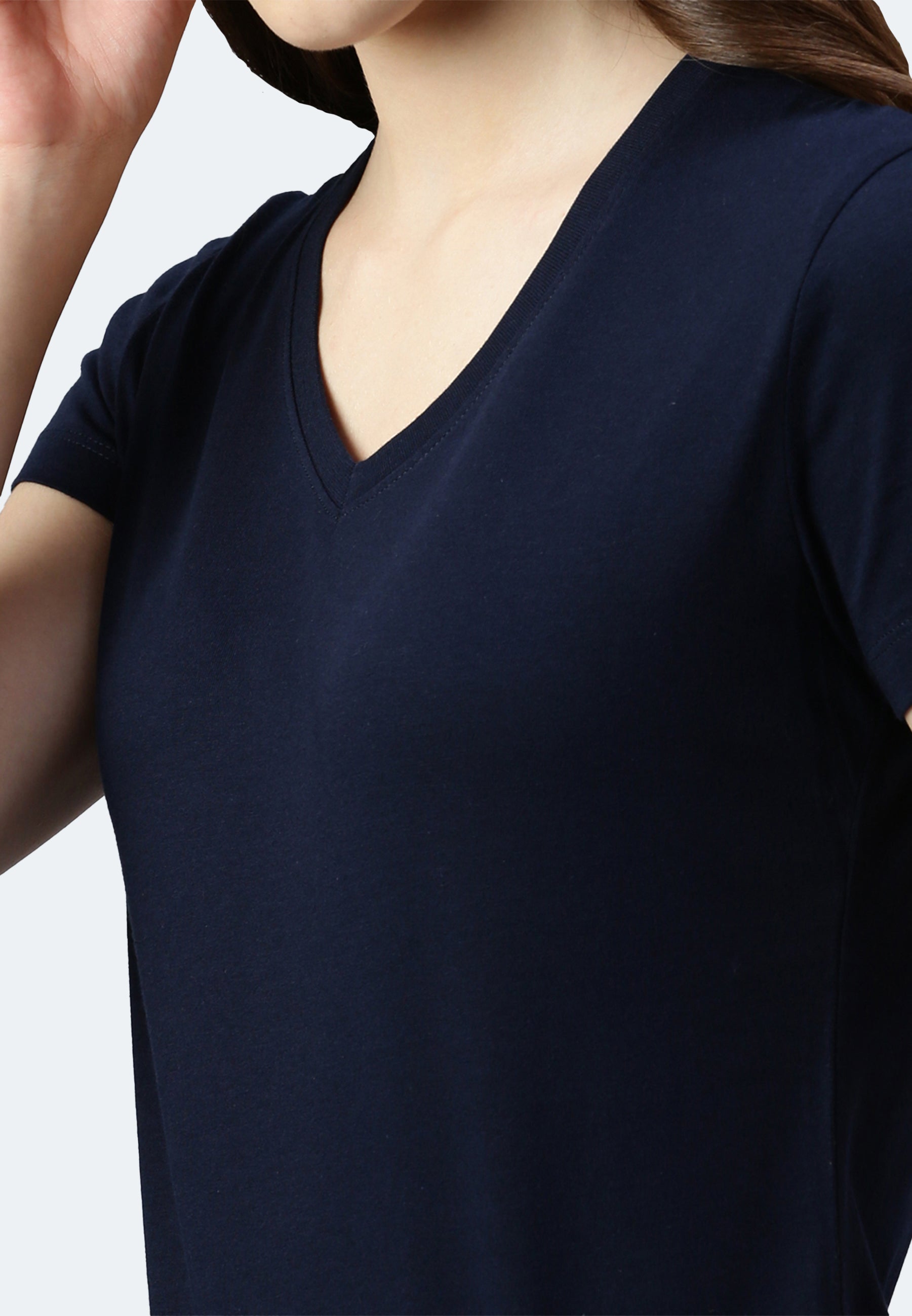 Switcher shirt Lady whale color/20 marine