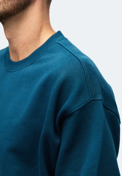men sweatshirt Bristol color/245 petrol